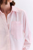 CAMISA LINHO COM SARJA ROSA